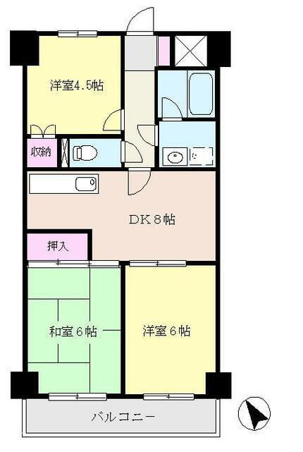エクセレント北山田の間取り|前回募集時の写真です。現況優先