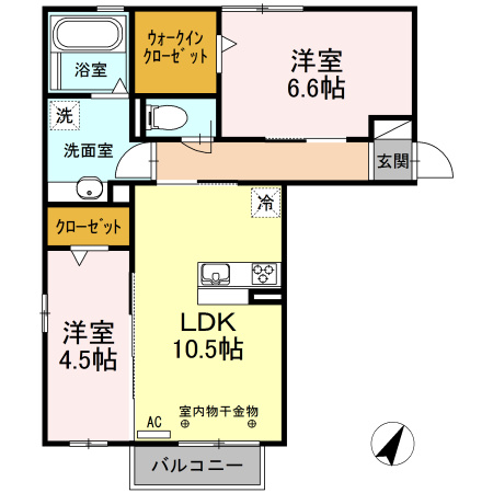アンダー フォレスト Ⅳの間取り