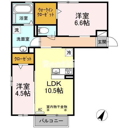 アンダー フォレスト Ⅳの間取り
