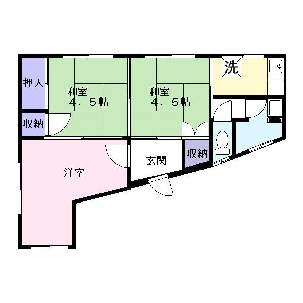 黒岩ビルの間取り