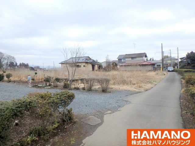 筑西市井出蛯沢土地　約275坪の前面道路含む現地写真|現地です