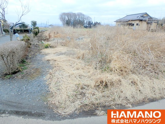 筑西市井出蛯沢土地　約275坪の前面道路含む現地写真|現地です
