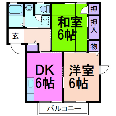 ラフォーレ・秋桜D棟の間取り