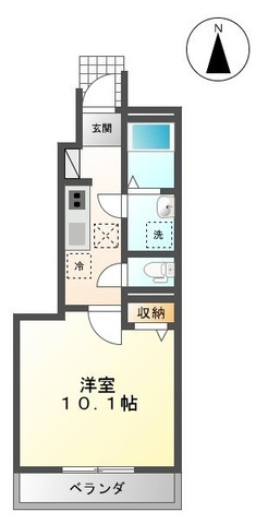 クレシア北斗の間取り