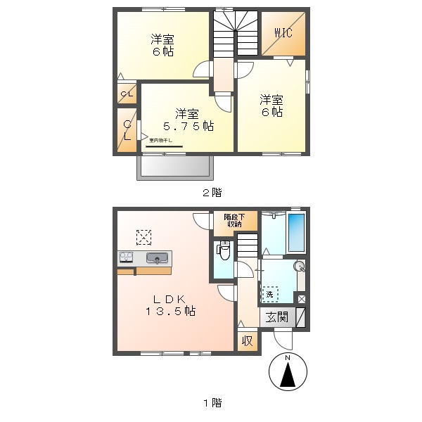 倉敷市新田のテラスの間取り