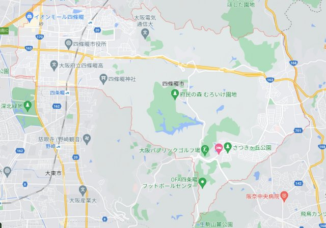 へーベルメゾン忍ケ丘の地図|四條畷市全域地図