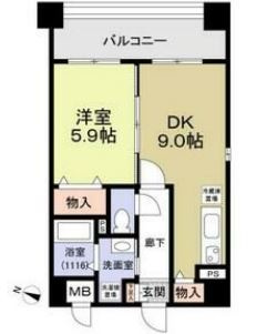 リヴェール楠根の間取り