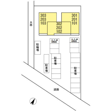 ボヌールの駐車場