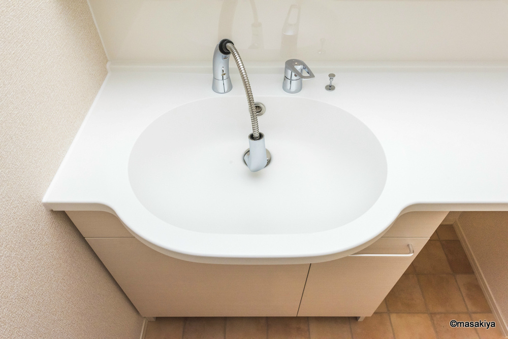 ペルソワール高田の洗面所|洗面・脱衣　シャンプードレッサー付き。