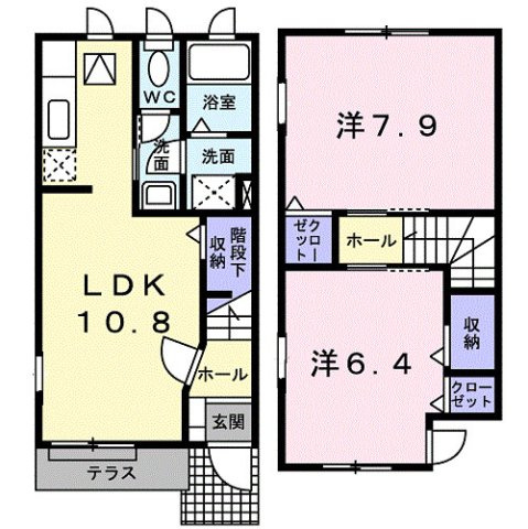 エレガンテ五番館の間取り|間取図
