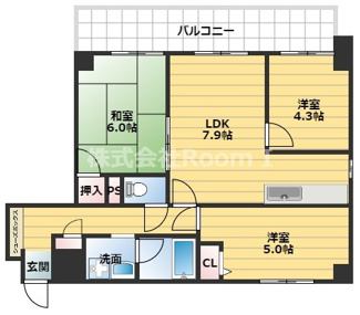 【間取り】 | 第一玉造マンション