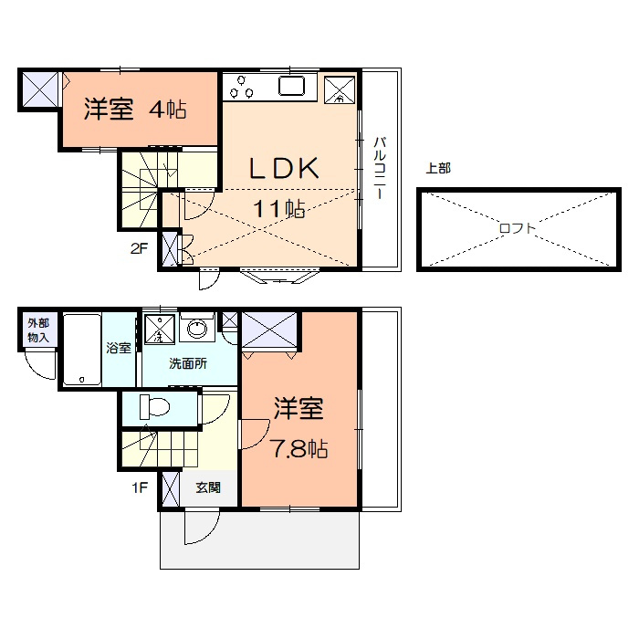 東山田住宅の間取り