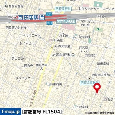 【地図】 | 日興パレス西荻窪ＰＡＲＴⅡ
