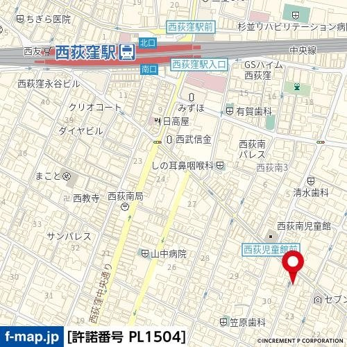 【地図】 | 日興パレス西荻窪ＰＡＲＴⅡ
