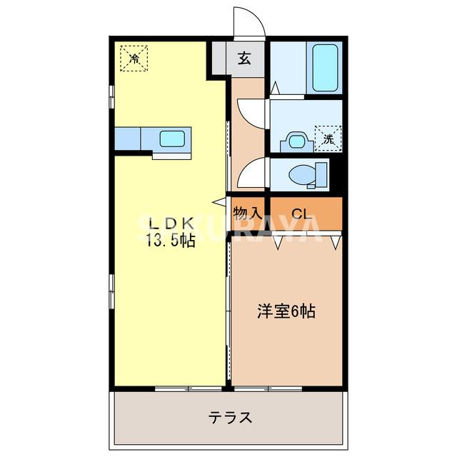 ヴィラージュ･ガーデン Ａ/Ｂの間取り