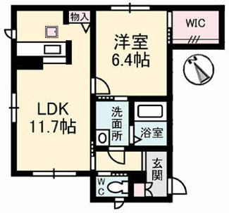 【間取り】 | シャーメゾン坂本　２番館 