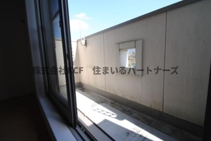 パティオ上津のバルコニー|落ち着いた時間を過ごせるバルコニーです