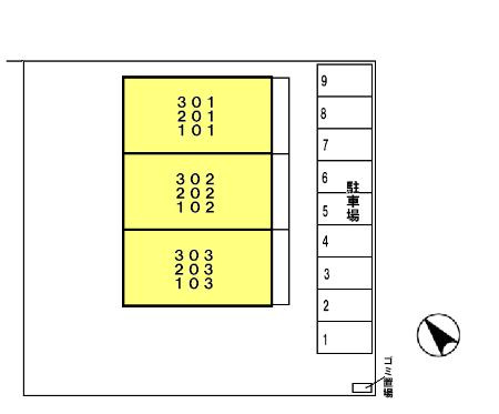 サンパレス薬円台の区画図