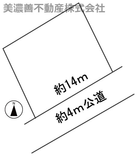 ５８４１７　岐阜市岩田坂土地の区画図