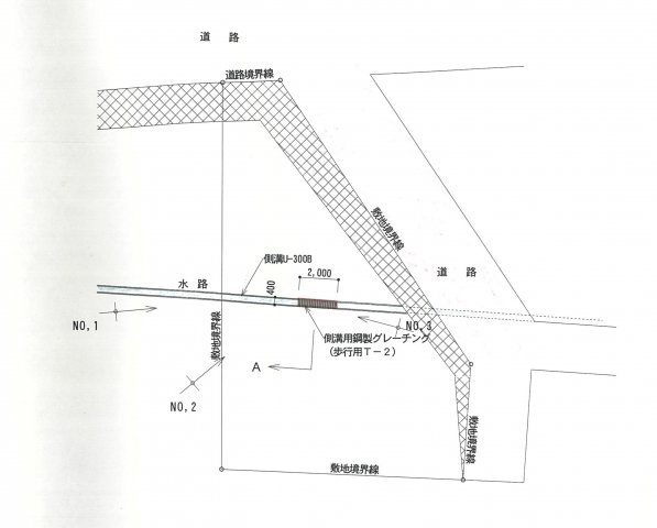裾野市茶畑売地の土地図|現況図