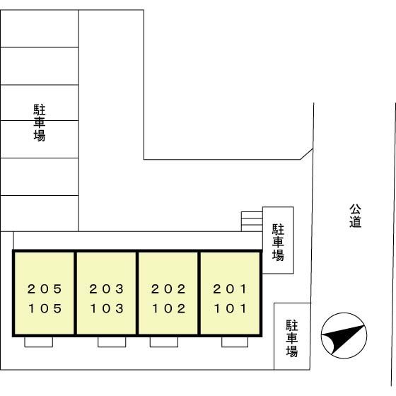 セジュール南町　　刈谷市近郊の賃貸はクラスホーム刈谷店の区画図