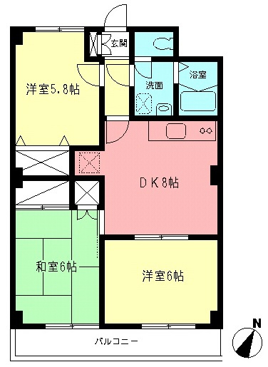 シャルマン向ケ丘の間取り