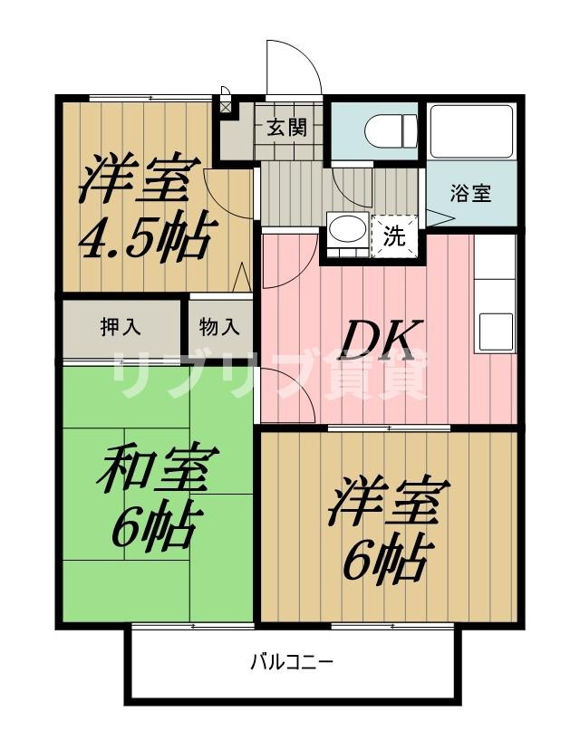ラフィーネ寒川　Ｃ棟の間取り