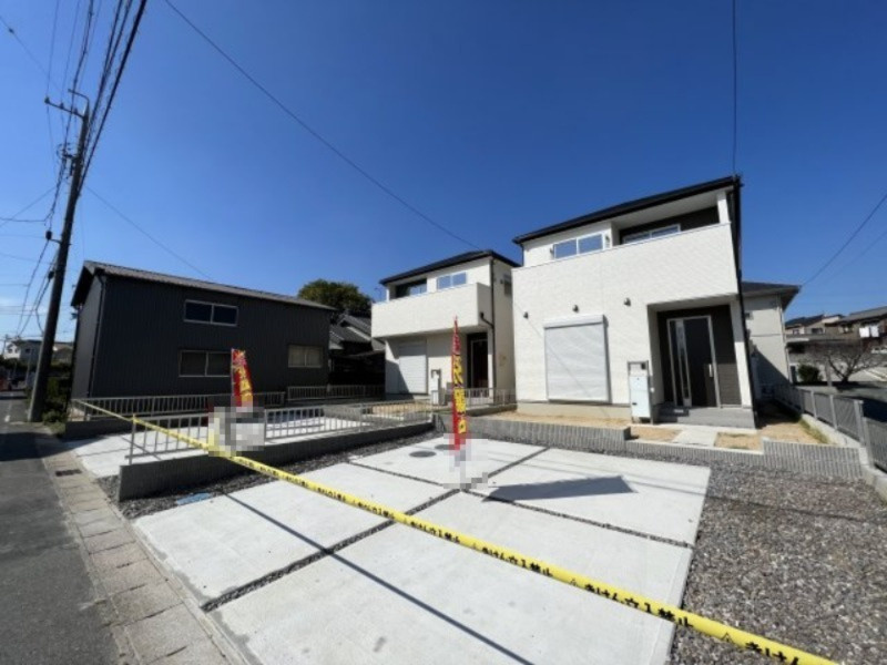 碧南市尾城町21-1期新築分譲住宅　2号棟の外観|碧南市尾城町21-1期新築分譲住宅全体写真です。2022年10月撮影