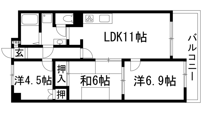 【間取り】 | IS上ケ原