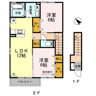 【間取り】 | コンフォート東川口　B
