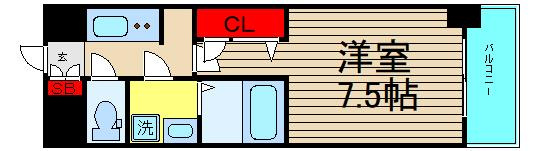 S-RESIDENCE堺市駅前の間取り