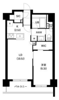 荒川区南千住５丁目の賃貸マンションの間取り