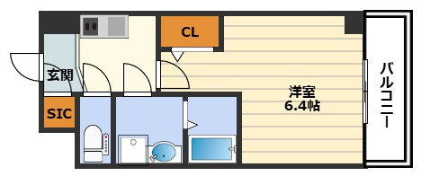 アドバンス西梅田ビオスの間取り
