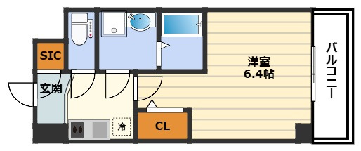 アドバンス西梅田ビオスの間取り