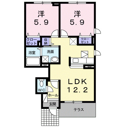 アルコバレーノⅢの間取り
