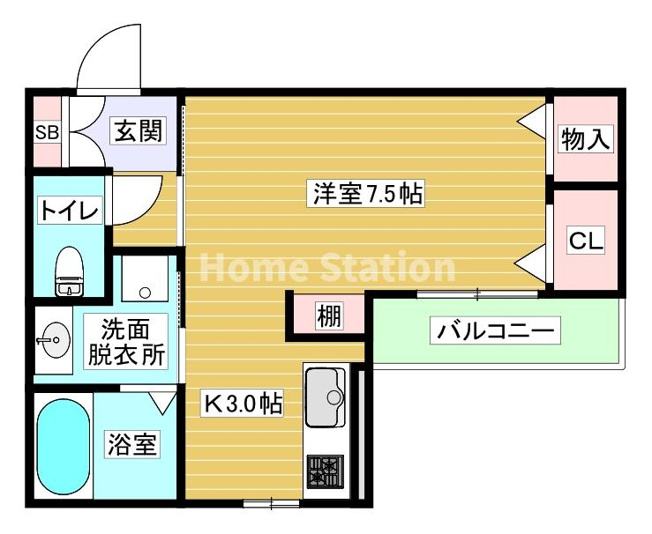 【間取り】 | アムール姫島