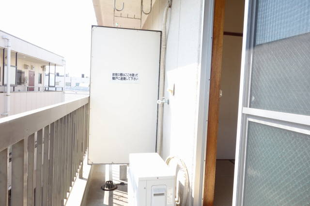 第１竹雪コーポのバルコニー