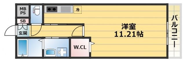 アヴァンス深江橋Bの間取り