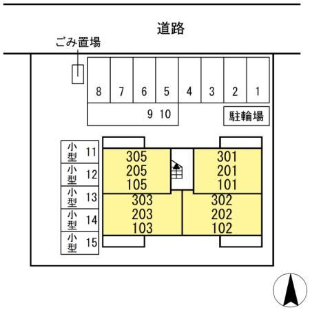 エトワール花立の区画図