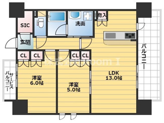 【間取り】 | GRAN PASEO心斎橋EAST