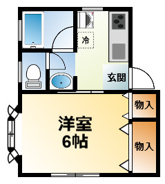 東金市求名のアパートの間取り