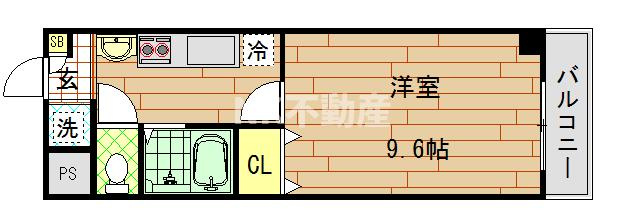 【間取り】 | Grace Court(グレースコート）（高井田賃貸） | 間取りです