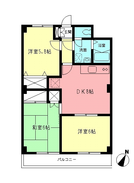 シャルマン向ケ丘の間取り
