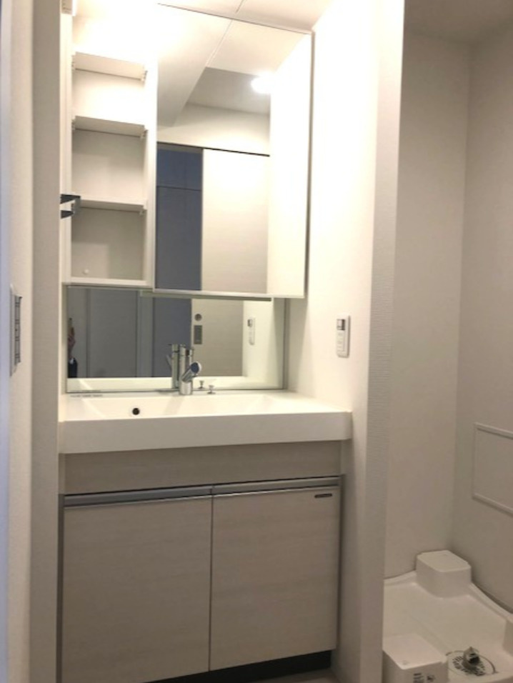 プライマル上野・稲荷町の洗面所|ハンドシャワー付き独立洗面台