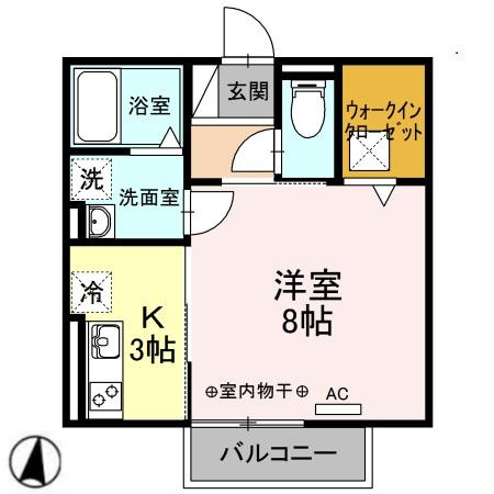 レジデンス大府駅クロス　　　刈谷市近郊の賃貸はクラスホーム刈谷店の間取り