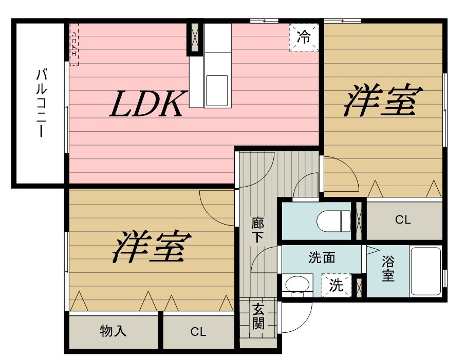 ピエルテル　六番館の間取り