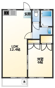 セイシェルハイムⅡの間取り