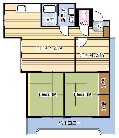 【間取り】 | 第三睦実ビル
