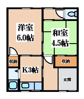 【間取り】 | 旭町貸家