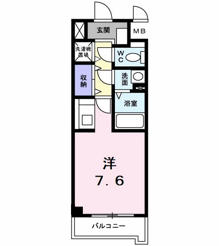 ハイライズ　ミズキの間取り